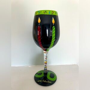 Lolita “50 & Fabulous” wine glass